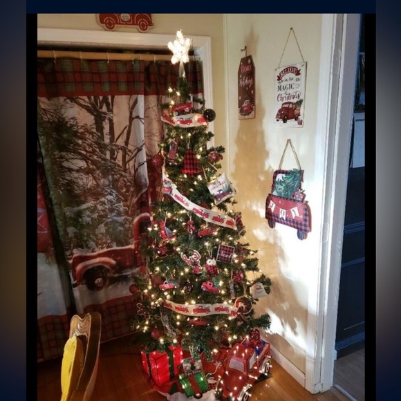 ❤️ 3x Red Truck Christmas Tree Ornaments‼️FINAL - Picture 9 of 9